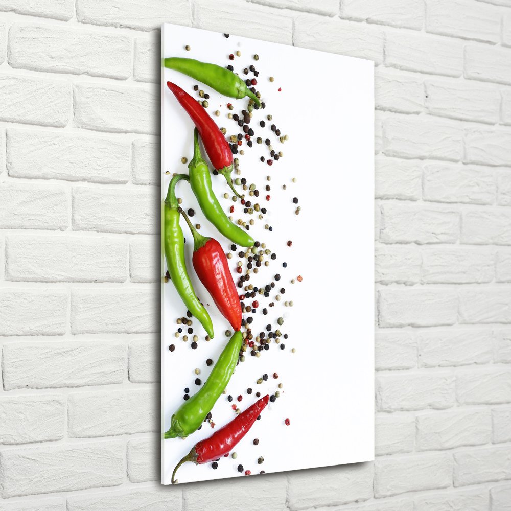 Print on acrylic Chilli peppers