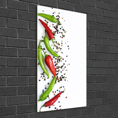 Print on acrylic Chilli peppers