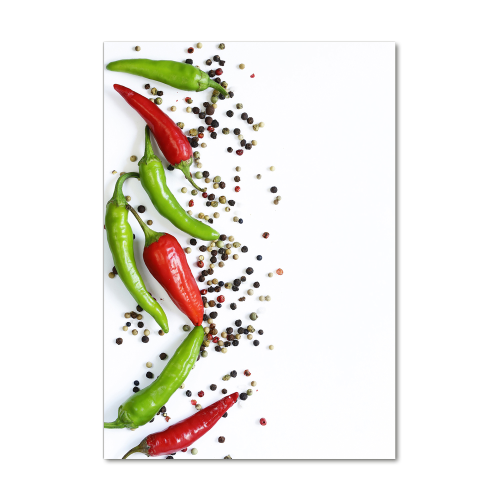 Print on acrylic Chilli peppers