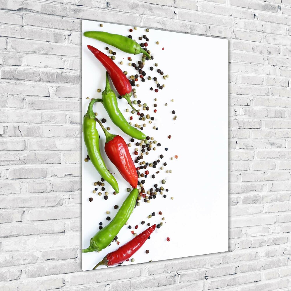 Print on acrylic Chilli peppers