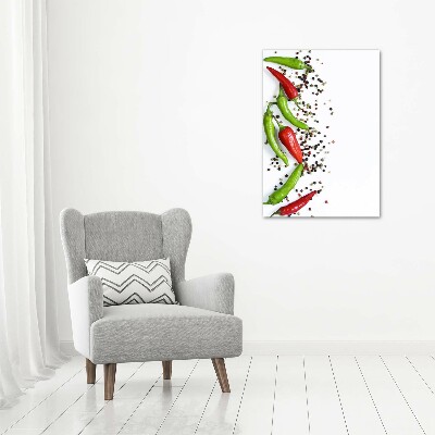 Print on acrylic Chilli peppers