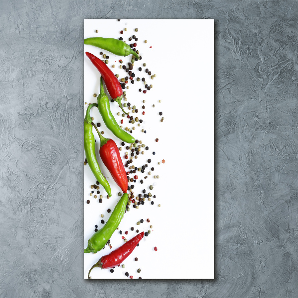 Print on acrylic Chilli peppers