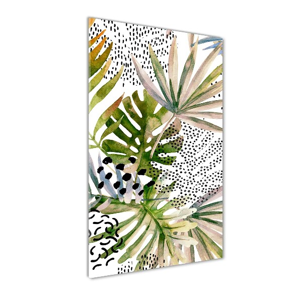 Print on acrylic Tropical leaves