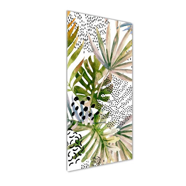 Print on acrylic Tropical leaves