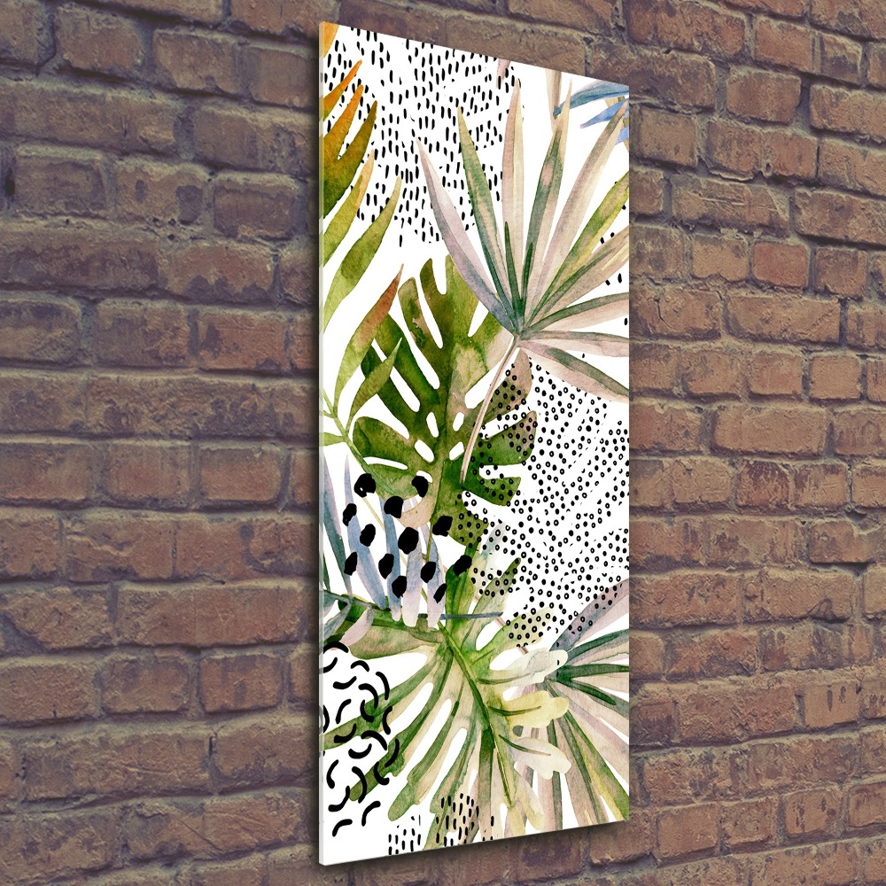 Print on acrylic Tropical leaves