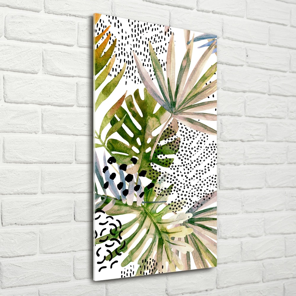 Print on acrylic Tropical leaves