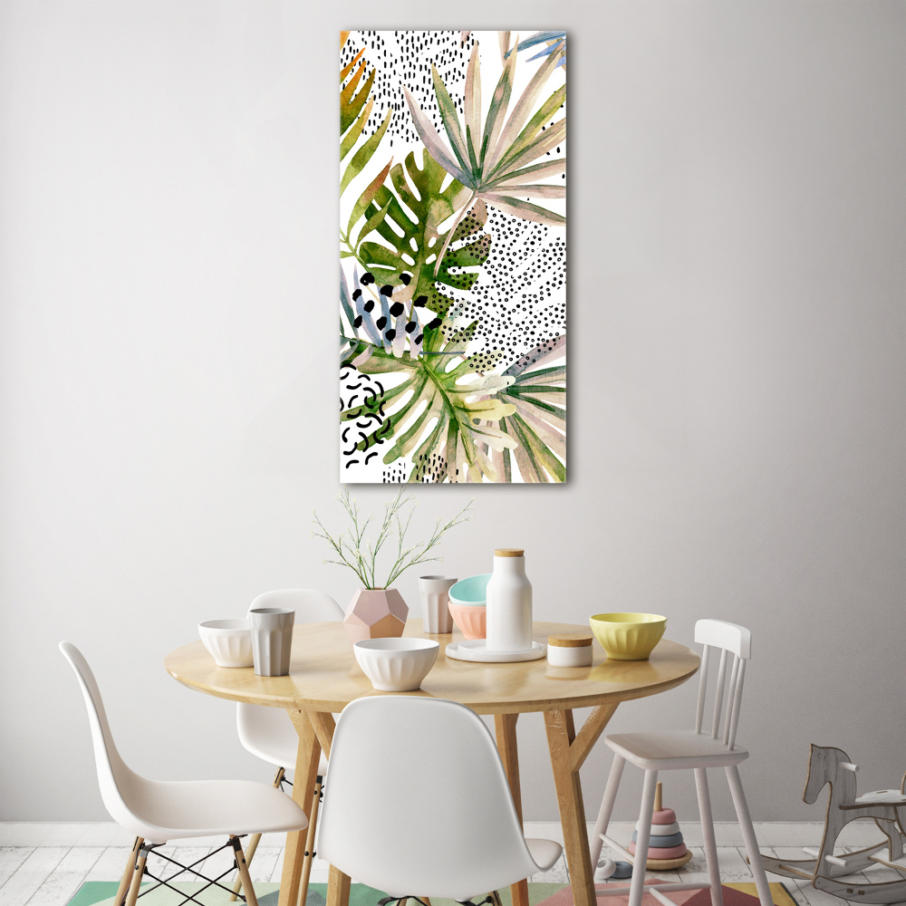 Print on acrylic Tropical leaves