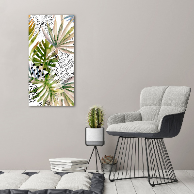 Print on acrylic Tropical leaves