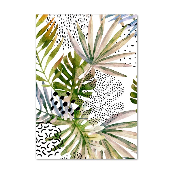 Print on acrylic Tropical leaves