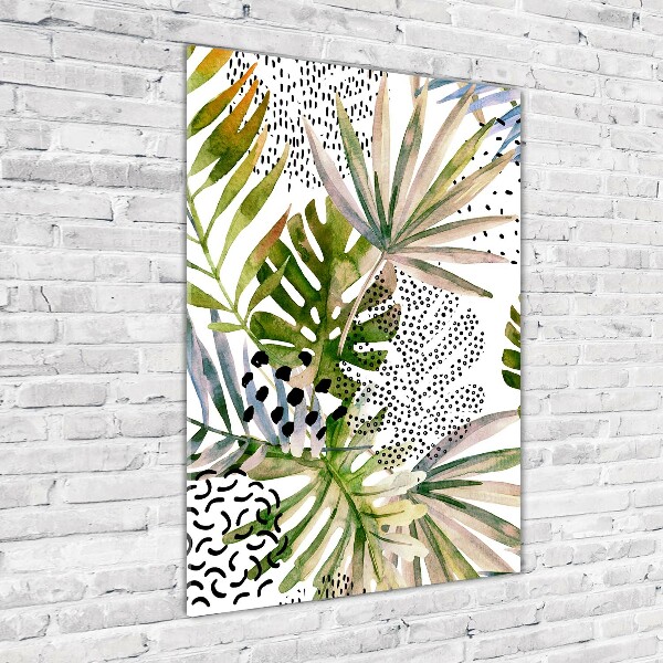 Print on acrylic Tropical leaves