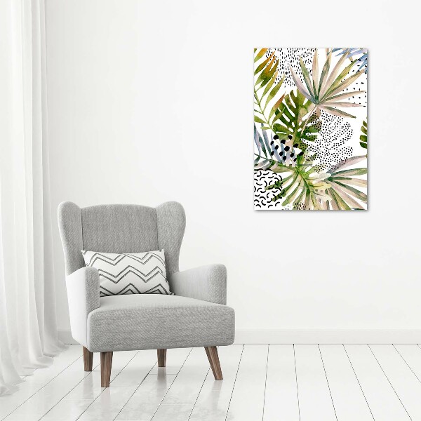 Print on acrylic Tropical leaves