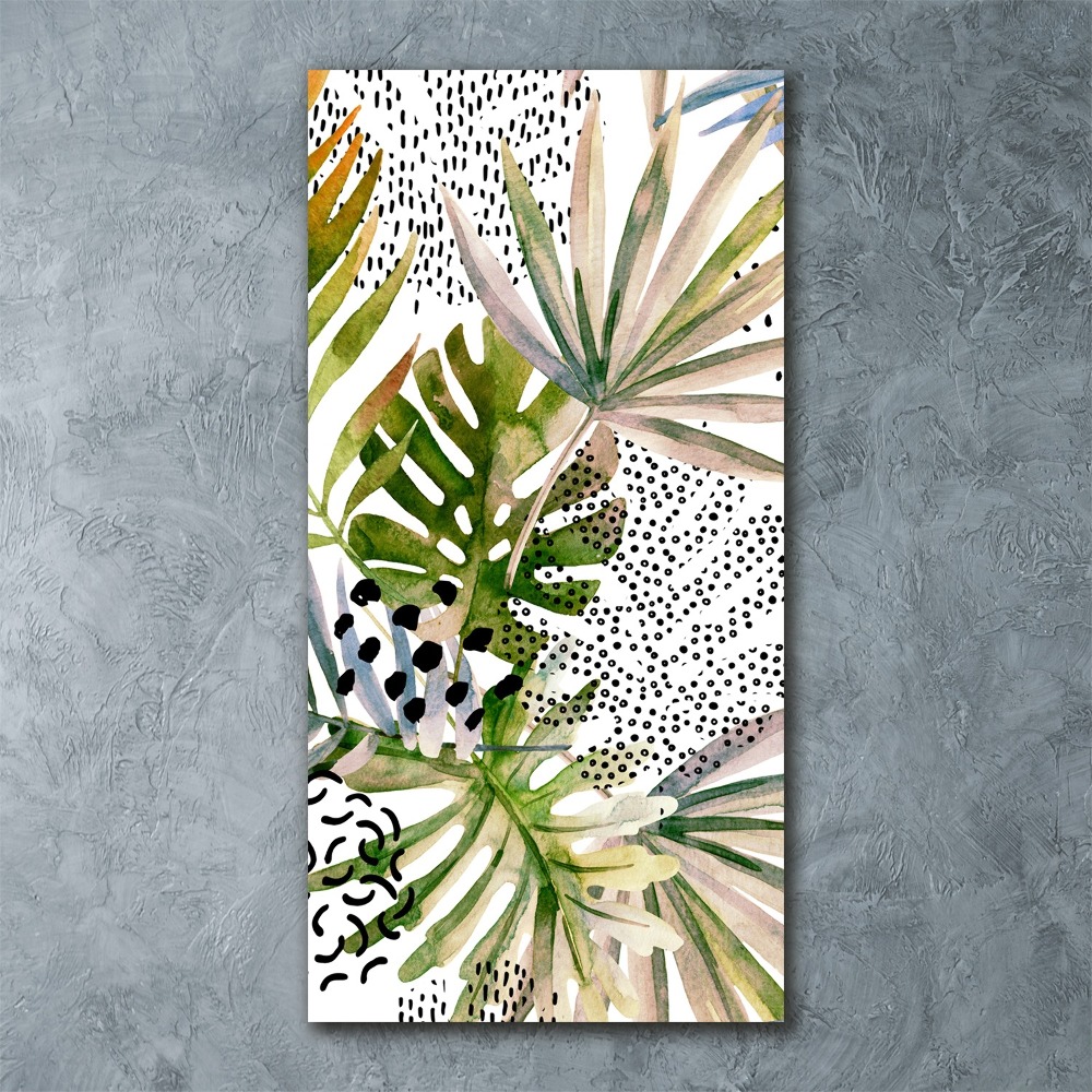 Print on acrylic Tropical leaves