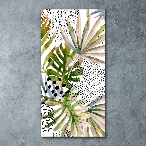 Print on acrylic Tropical leaves