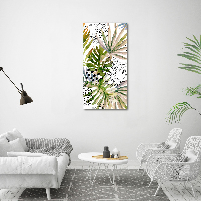 Print on acrylic Tropical leaves