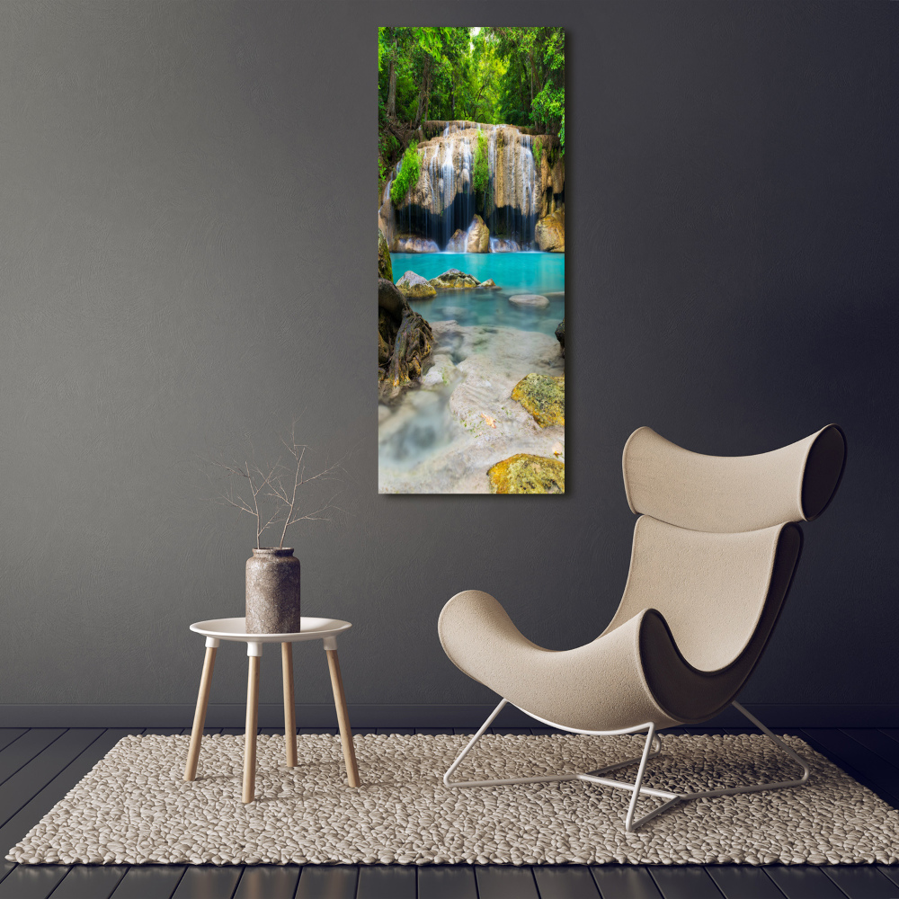 Wall art acrylic Waterfall in the jungle