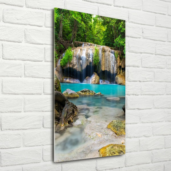 Wall art acrylic Waterfall in the jungle