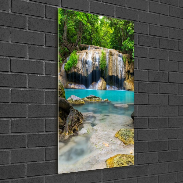 Wall art acrylic Waterfall in the jungle