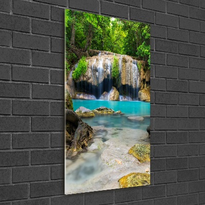 Wall art acrylic Waterfall in the jungle