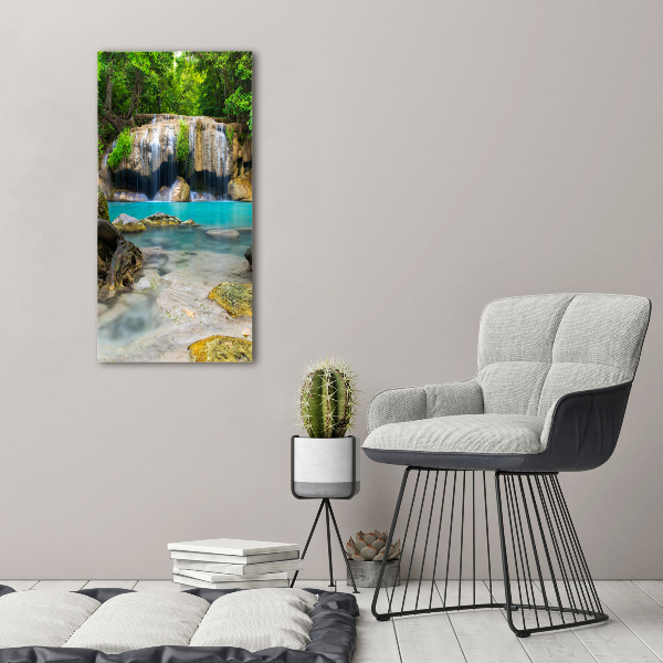 Wall art acrylic Waterfall in the jungle