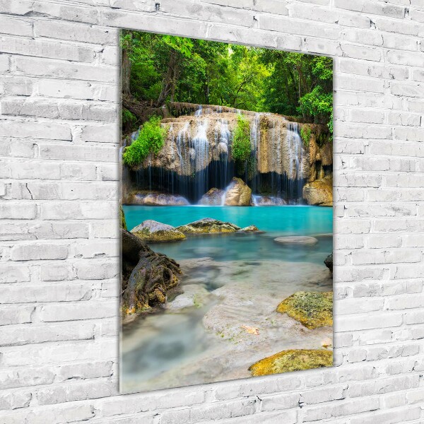 Wall art acrylic Waterfall in the jungle