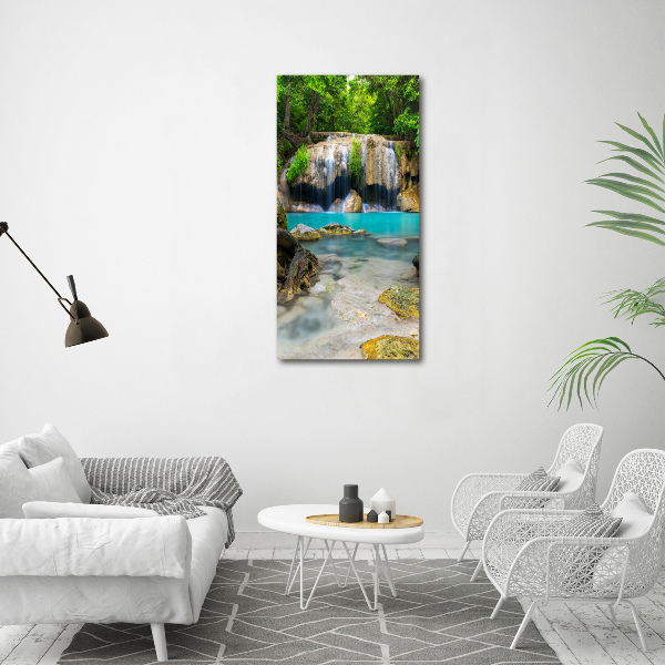 Wall art acrylic Waterfall in the jungle