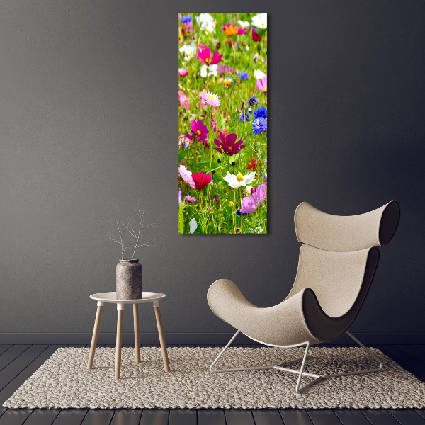 Acrylic wall art Field flowers