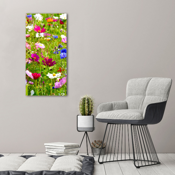 Acrylic wall art Field flowers