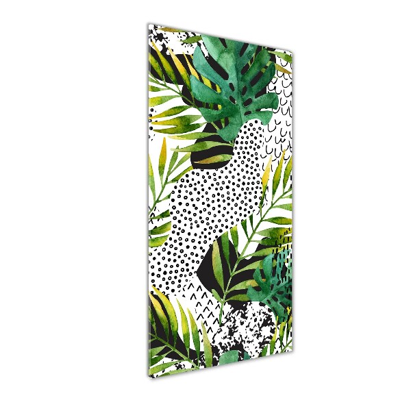 Acrylic wall art Tropical leaves