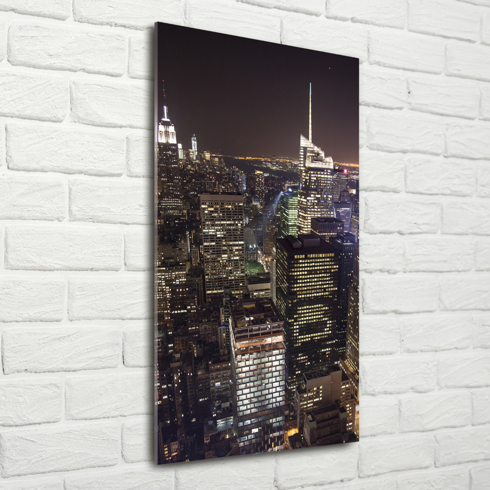 Acrylic print New York at night