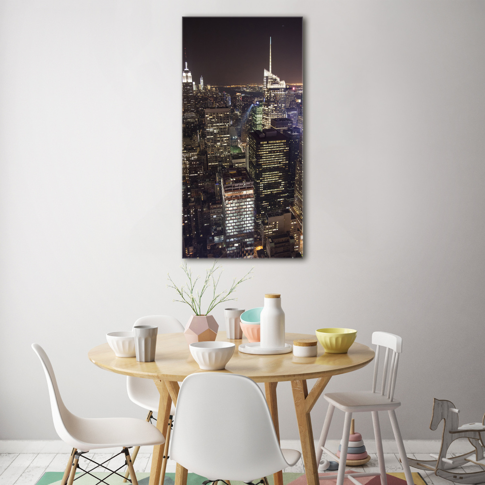 Acrylic print New York at night