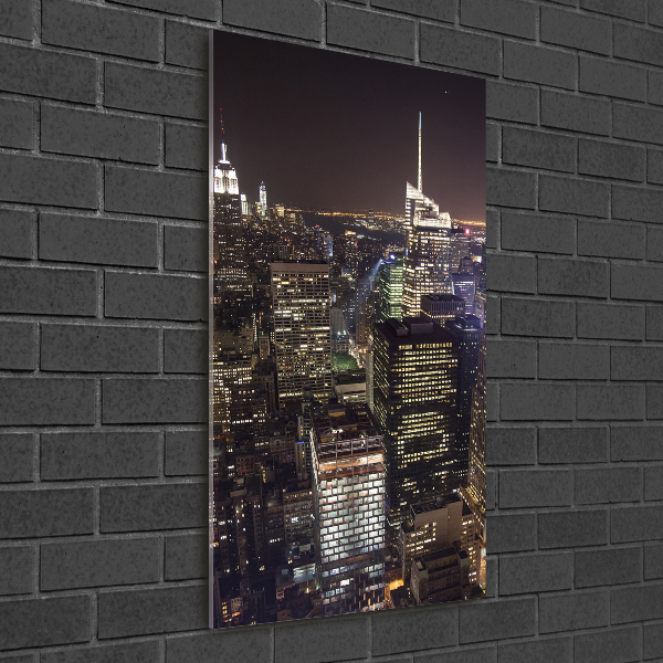 Acrylic print New York at night