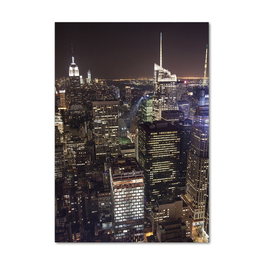 Acrylic print New York at night