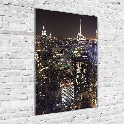 Acrylic print New York at night