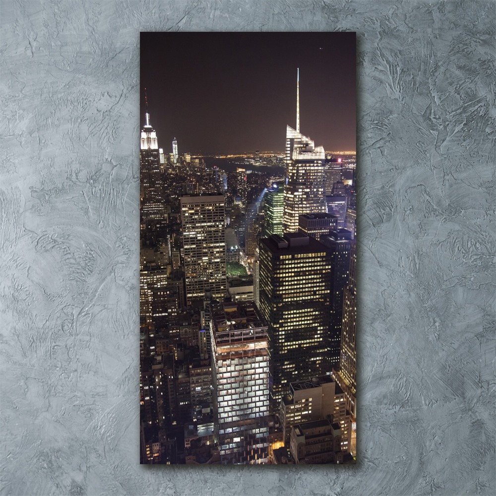 Acrylic print New York at night