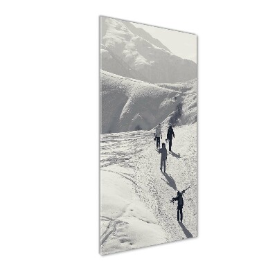 Print on acrylic Skiers