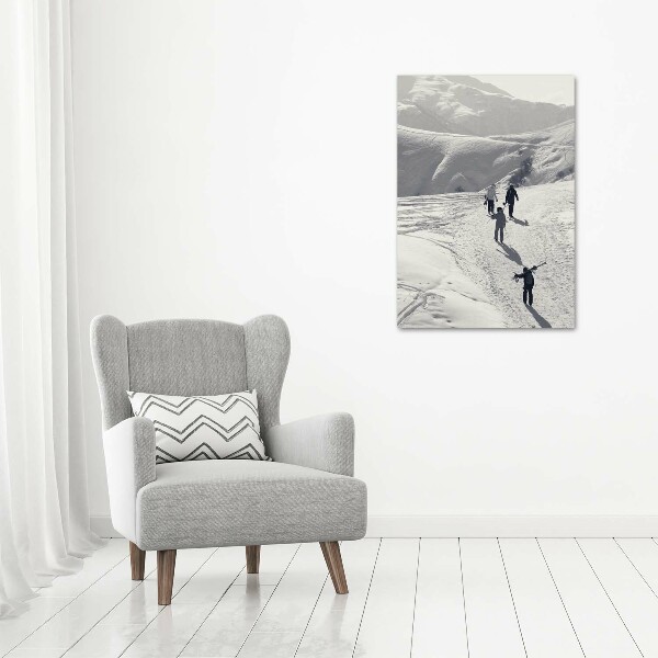 Print on acrylic Skiers