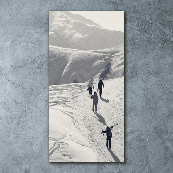 Print on acrylic Skiers