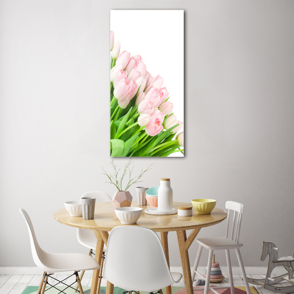 Print on acrylic Pink tulips