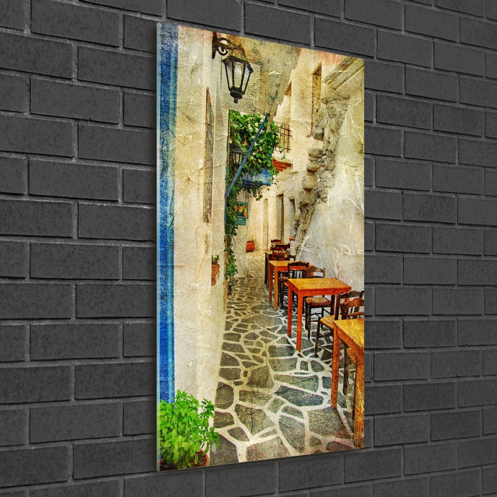 Print on acrylic glass Greek taverns