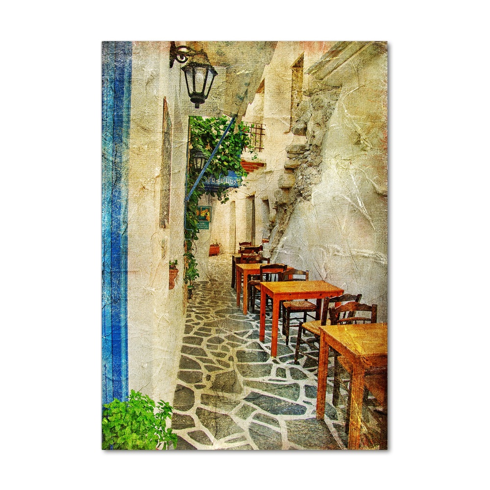 Print on acrylic glass Greek taverns