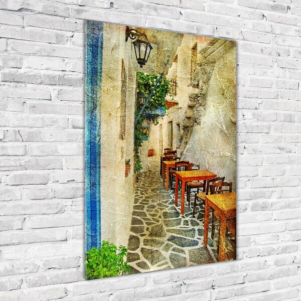 Print on acrylic glass Greek taverns