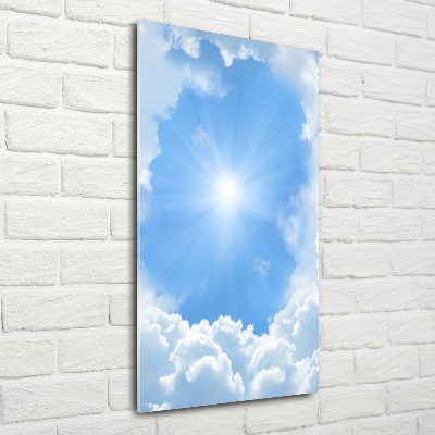 Acrylic wall art Clouds in the sky