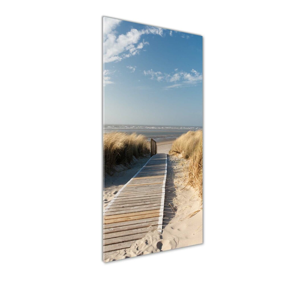 Acrylic print Path to the beach