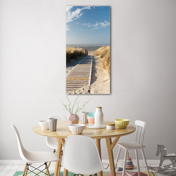 Acrylic print Path to the beach