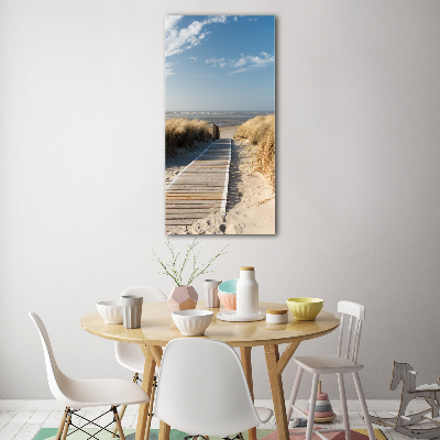 Acrylic print Path to the beach