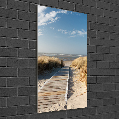 Acrylic print Path to the beach