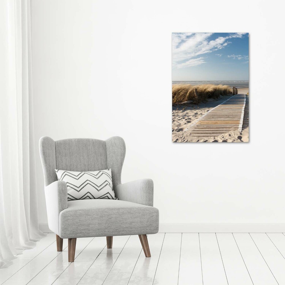 Acrylic print Path to the beach