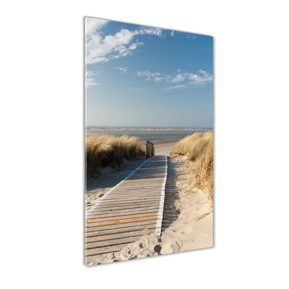 Acrylic print Path to the beach