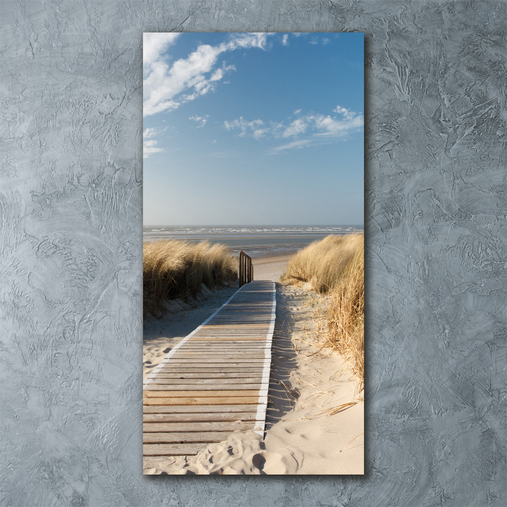 Acrylic print Path to the beach