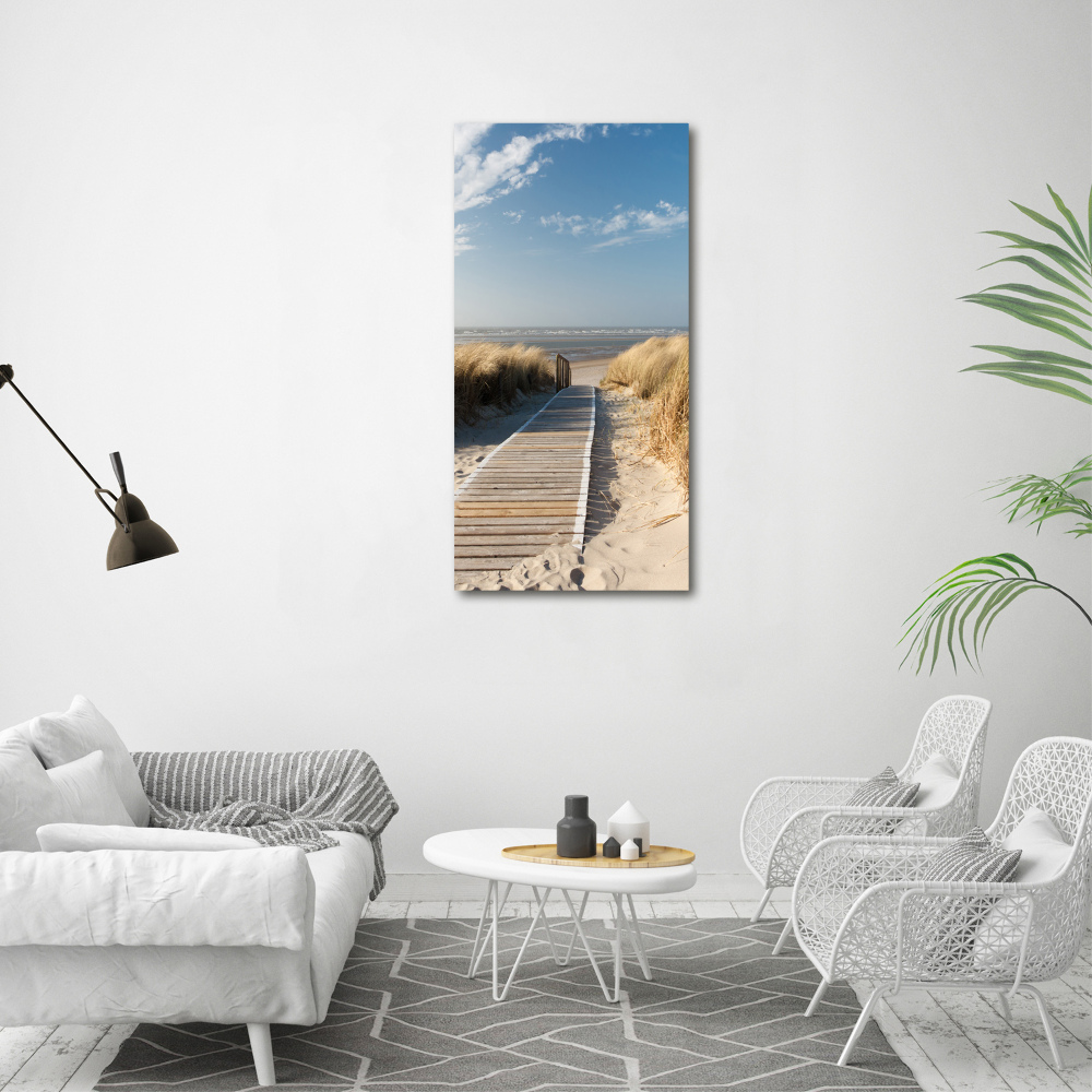 Acrylic print Path to the beach